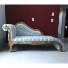 Chaise Divã Clássica Entalhada - Sophie