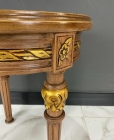 Mesa Lateral Torneada Entalhes Clássicos - 60cm de Diâmetro 