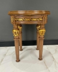 Mesa Lateral Torneada Entalhes Clássicos - 60cm de Diâmetro 