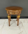 Mesa Lateral Torneada Entalhes Clássicos - 60cm de Diâmetro 