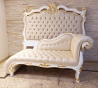 Chaise Divã Clássica Entalhada - Sophie