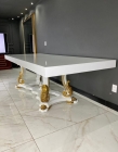 Mesa de Jantar Americana - Pés Centrais