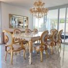 Mesa de Jantar Americana - Entalhes Exclusivos 