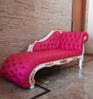 Chaise Divã Clássica Entalhada - Sophie