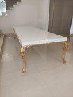 Mesa de Jantar Luis XV GSN - Sob Medidas - Acabamento Folheado a Ouro