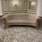 Sofá Clássico Curvo Design Francês 