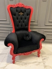 Poltrona Trono Imperial Entalhado - Estofamento Especial