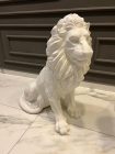 Escultura de Leão - Laqueado Folheado a Ouro