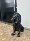 Escultura de Leão - Laqueado Folheado a Ouro