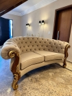 Sofá Clássico Curvo Design Francês 