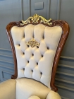 Poltrona Trono Imperial Entalhado - Estofamento Especial