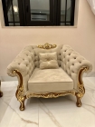 Poltrona Francesa Entalhada - Modelo Exclusivo Decoração Móveis 