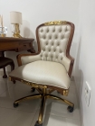 Cadeira Vitoriana Com Rod&iacute;zio Base Girat&oacute;ria