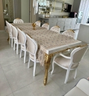 Mesa de Jantar Luis XV GSN - Sob Medidas - Acabamento Folheado a Ouro